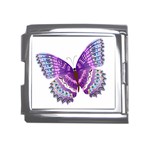 Purple Butterfly Mega Link Italian Charm (18mm)