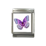 Purple Butterfly Italian Charm (13mm)