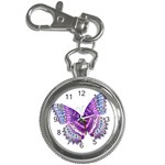 Purple Butterfly Key Chain Watch