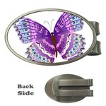 Purple Butterfly Money Clip (Oval)