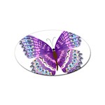 Purple Butterfly Sticker (Oval)