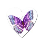 Purple Butterfly Magnet (Heart)