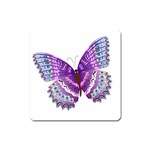 Purple Butterfly Magnet (Square)