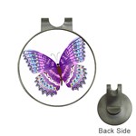 Purple Butterfly Golf Ball Marker Hat Clip