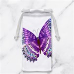 Purple Butterfly Jewelry Bag