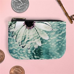 Grunge Daisy Mini Coin Purse from ArtsNow.com Front