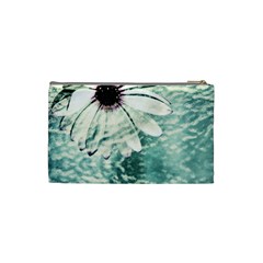 Grunge Daisy Cosmetic Bag (Small) from ArtsNow.com Back