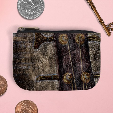 Grunge Guitar Tune Mini Coin Purse from ArtsNow.com Front