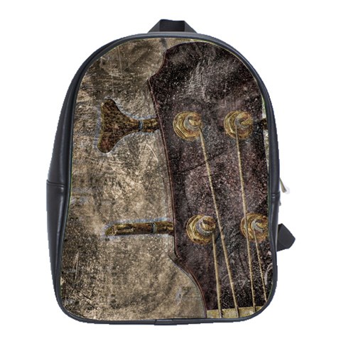 Grunge Guitar Tune School Bag (Large) from ArtsNow.com Front