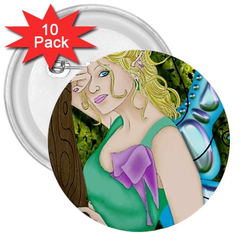 Forgotten Summer 3  Button (10 pack) from ArtsNow.com Front