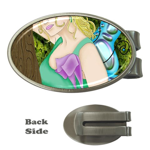 Forgotten Summer Money Clip (Oval) from ArtsNow.com Front