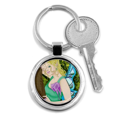 Forgotten Summer Key Chain (Round) from ArtsNow.com Front