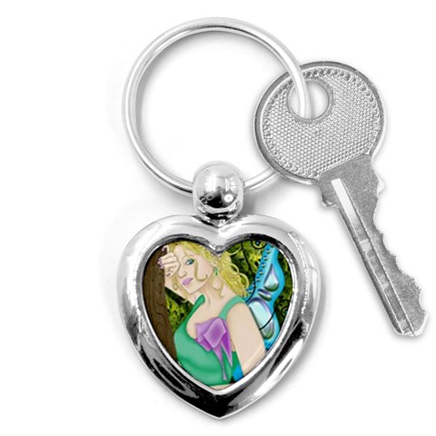 Forgotten Summer Key Chain (Heart) from ArtsNow.com Front