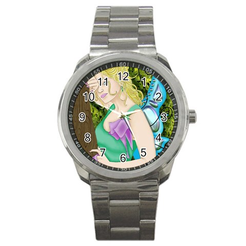 Forgotten Summer Sport Metal Watch from ArtsNow.com Front