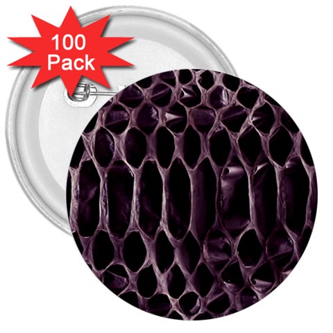 Snake Skin 3 3  Button (100 pack) from ArtsNow.com Front