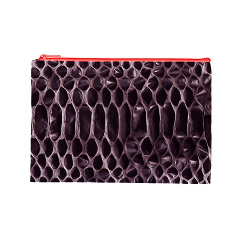 Snake Skin 3 Cosmetic Bag (Large) from ArtsNow.com Front