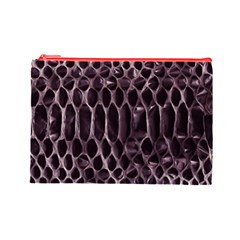 Snake Skin 3 Cosmetic Bag (Large) from ArtsNow.com Front