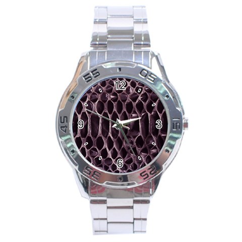 Snake Skin 3 Stainless Steel Analogue Men’s Watch from ArtsNow.com Front