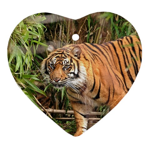 Tiger 1 Ornament (Heart) from ArtsNow.com Front