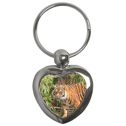 Tiger 1 Key Chain (Heart) from ArtsNow.com Front