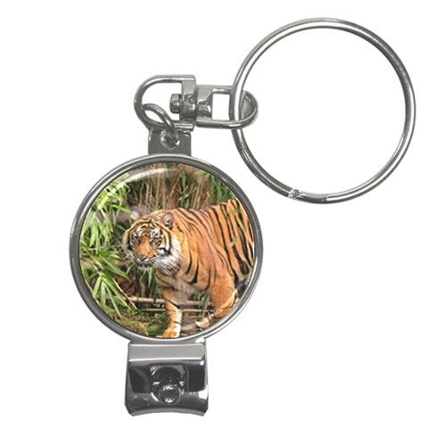 Tiger 1 Nail Clippers Key Chain from ArtsNow.com Front