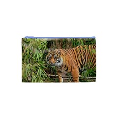 Tiger 1 Cosmetic Bag (Small) from ArtsNow.com Front