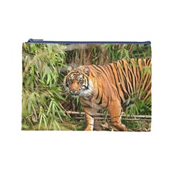 Tiger 1 Cosmetic Bag (Large) from ArtsNow.com Front