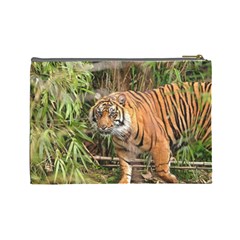 Tiger 1 Cosmetic Bag (Large) from ArtsNow.com Back