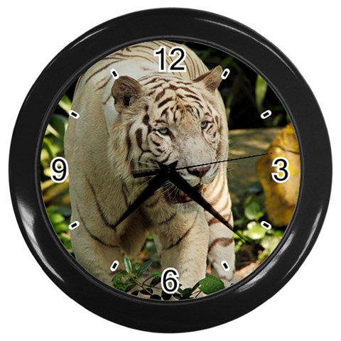 Tiger 2 Wall Clock (Black) from ArtsNow.com Front