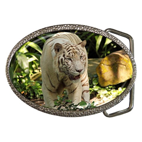 Tiger 2 Belt Buckle from ArtsNow.com Front