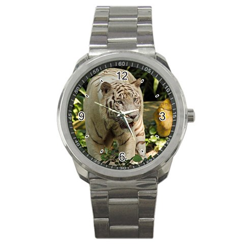 Tiger 2 Sport Metal Watch from ArtsNow.com Front