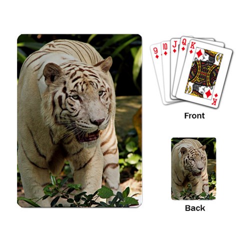 Tiger 2 Playing Cards Single Design from ArtsNow.com Back