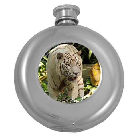 Tiger 2 Hip Flask (5 oz) from ArtsNow.com Front