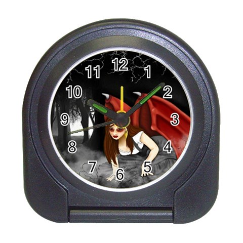 Crimson Wings Travel Alarm Clock from ArtsNow.com Front