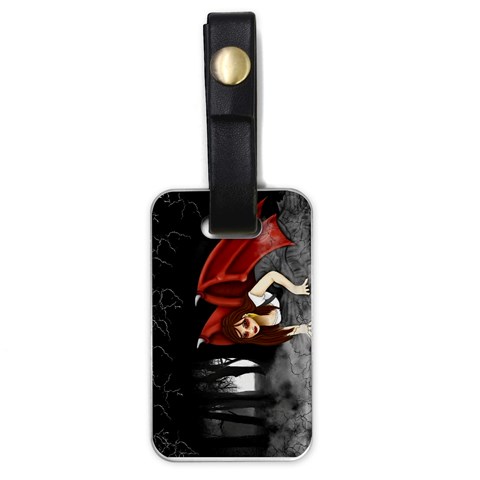 Crimson Wings Luggage Tag (one side) from ArtsNow.com Front