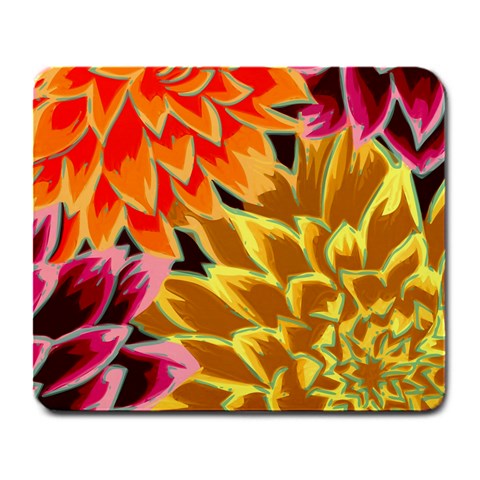 Golden Flowers Custom Large Mousepad from ArtsNow.com Front