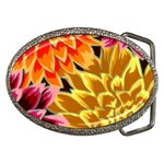 Golden Flowers Custom Belt Buckle