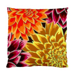 Golden Flowers Custom Cushion Case (Two Sides) from ArtsNow.com Front