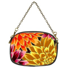 Golden Flowers Custom Chain Purse (Two Sides) from ArtsNow.com Front