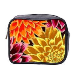 Golden Flowers Custom Mini Toiletries Bag (Two Sides) from ArtsNow.com Front