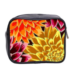 Golden Flowers Custom Mini Toiletries Bag (Two Sides) from ArtsNow.com Back