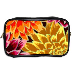 Golden Flowers Custom Toiletries Bag (Two Sides) from ArtsNow.com Back