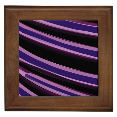 Purple Tiger Custom Framed Tile from ArtsNow.com Front