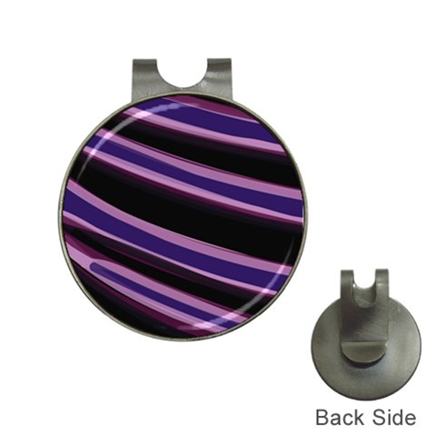 Purple Tiger Custom Golf Ball Marker Hat Clip from ArtsNow.com Front