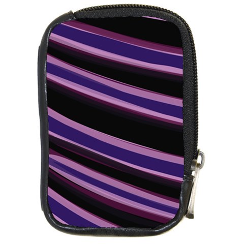 Purple Tiger Custom Compact Camera Leather Case from ArtsNow.com Front