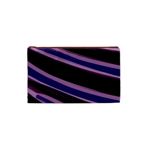 Purple Tiger Custom Cosmetic Bag (Small) from ArtsNow.com Front