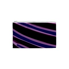 Purple Tiger Custom Cosmetic Bag (Small) from ArtsNow.com Front