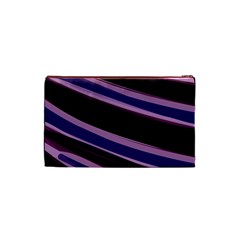 Purple Tiger Custom Cosmetic Bag (Small) from ArtsNow.com Back