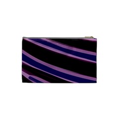 Purple Tiger Custom Cosmetic Bag (Small) from ArtsNow.com Back