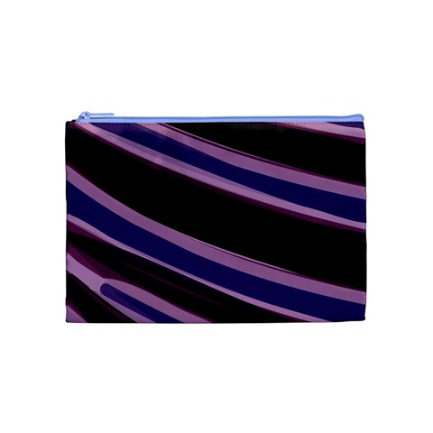 Purple Tiger Custom Cosmetic Bag (Medium) from ArtsNow.com Front